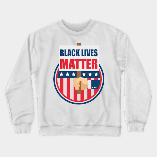 BLM: black lives matter Crewneck Sweatshirt by teesvira